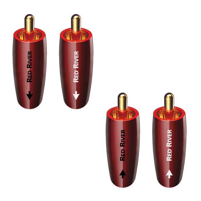 AudioQuest Red River RCA-kontakt gullbelagt