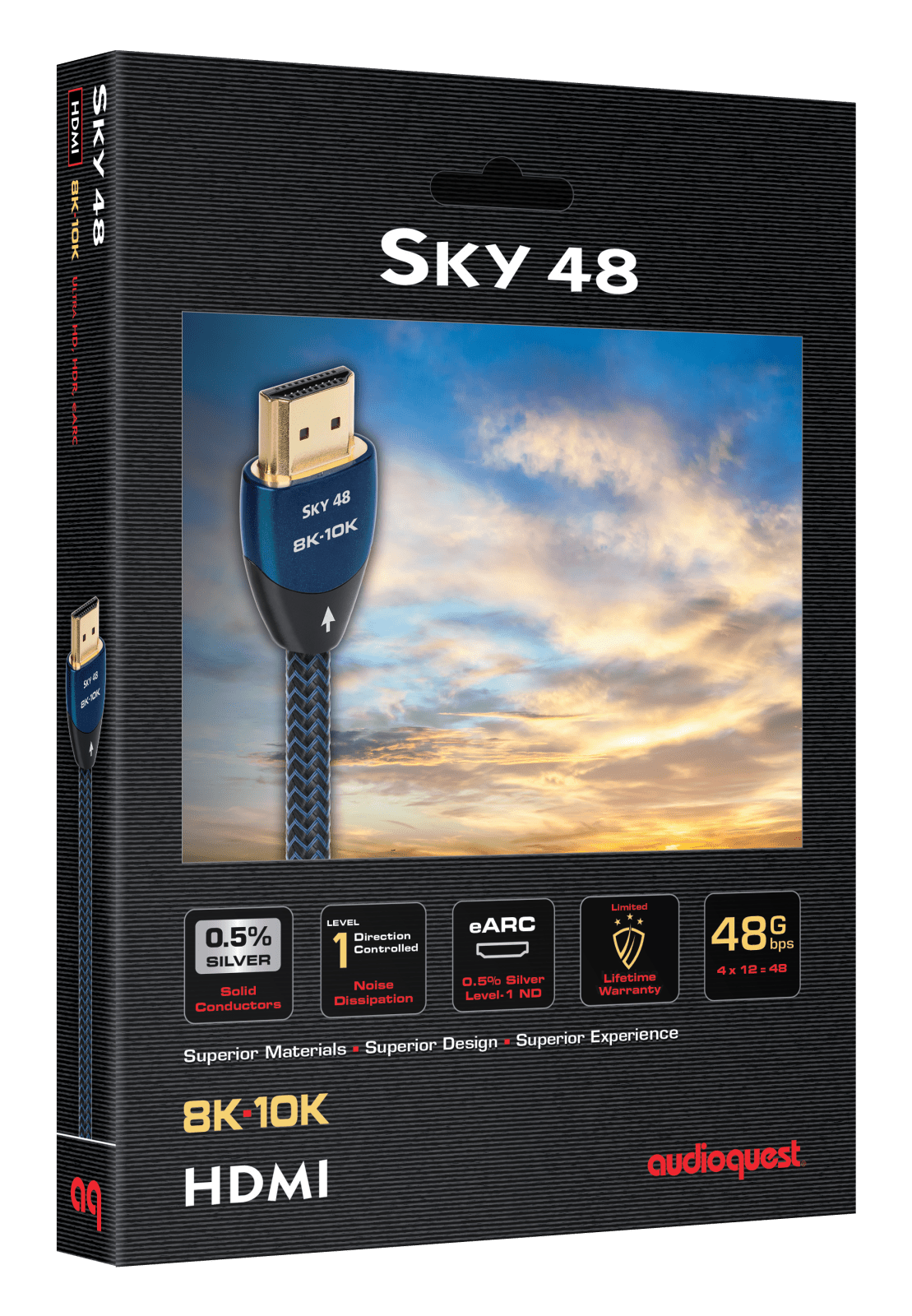 AudioQuest Sky 48 HDMI-kabel 0,75 m 8K