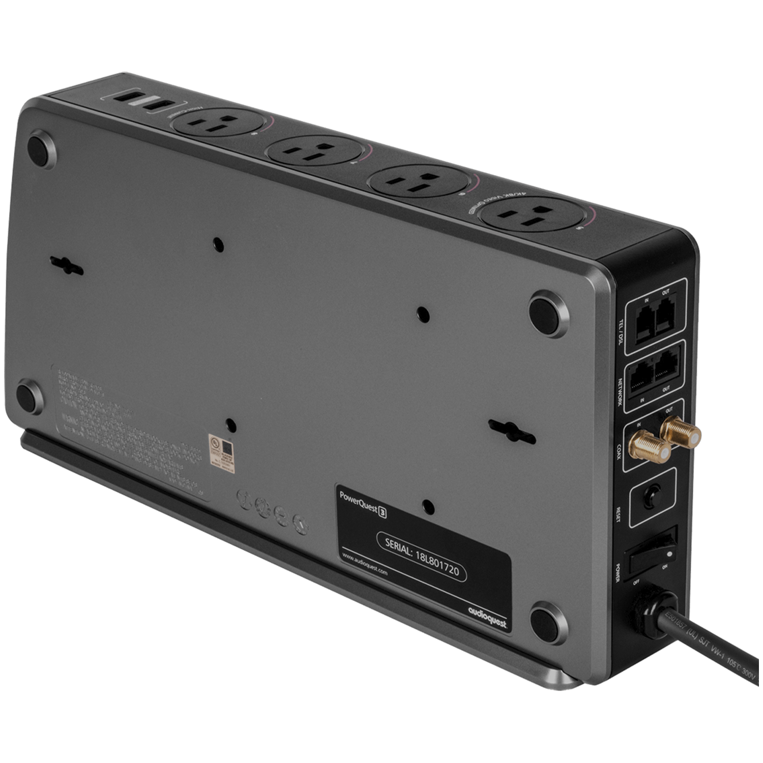 AudioQuest PowerQuest 3 strømfilter fabrikkrenovert 6 uttak
