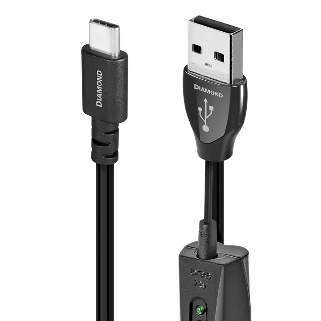 AudioQuest Diamond USB-kabel USB-C-A PSS-sølv