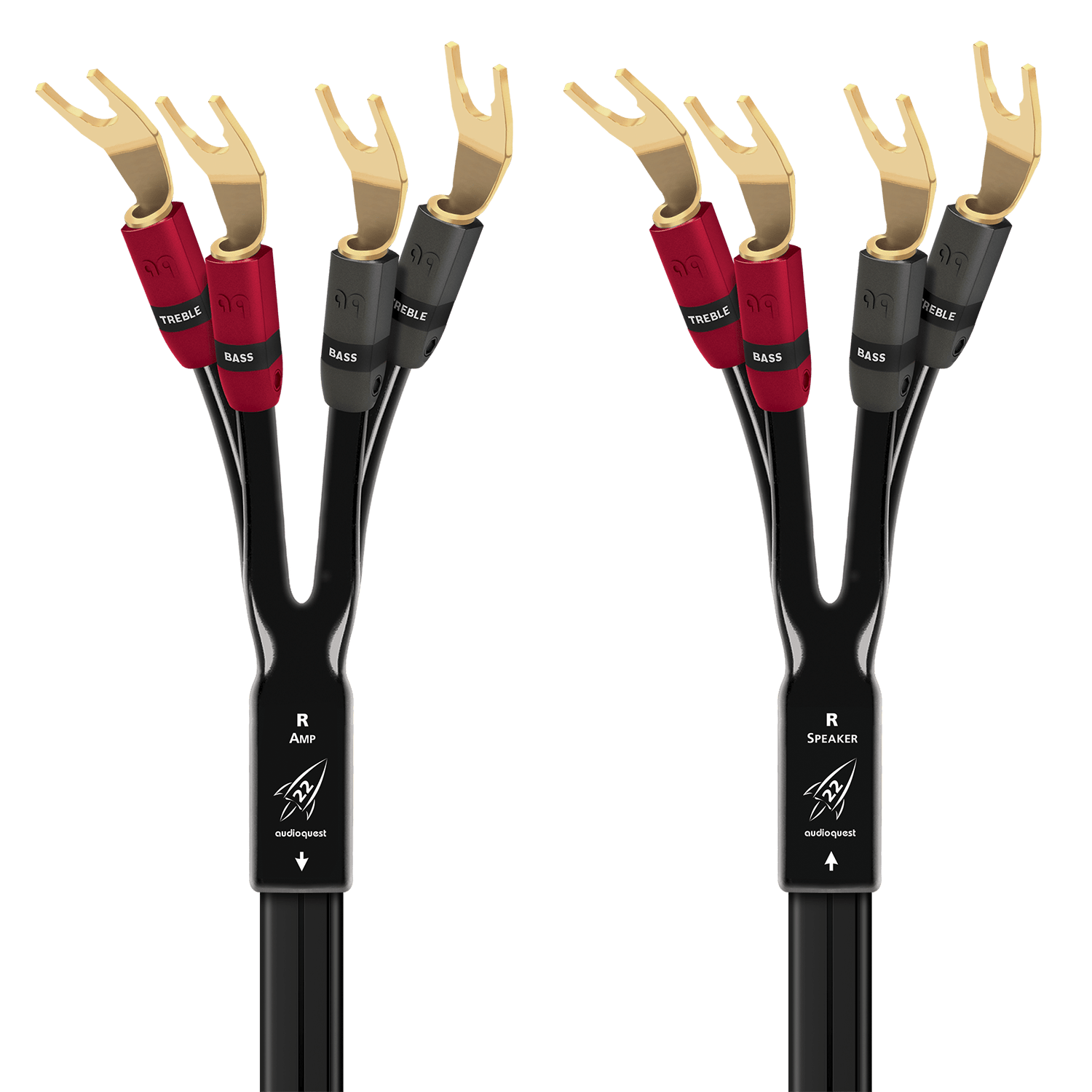 AudioQuest Rocket 22 Single-BiAmp høyttalerkabel kobber