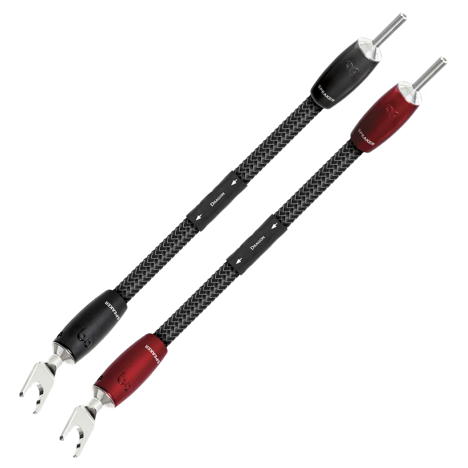 AudioQuest Dragon bi-wire lasker 20 cm sølv
