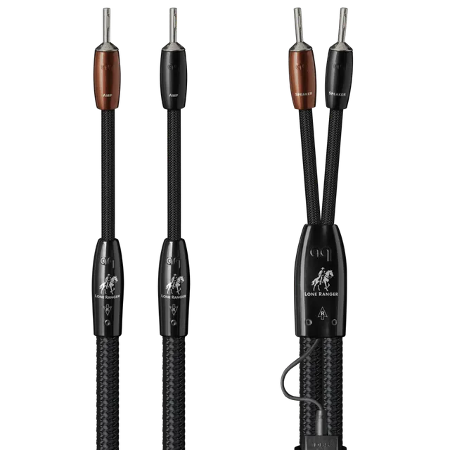 AudioQuest Lone Ranger høyttalerkabel single 2,44m banan