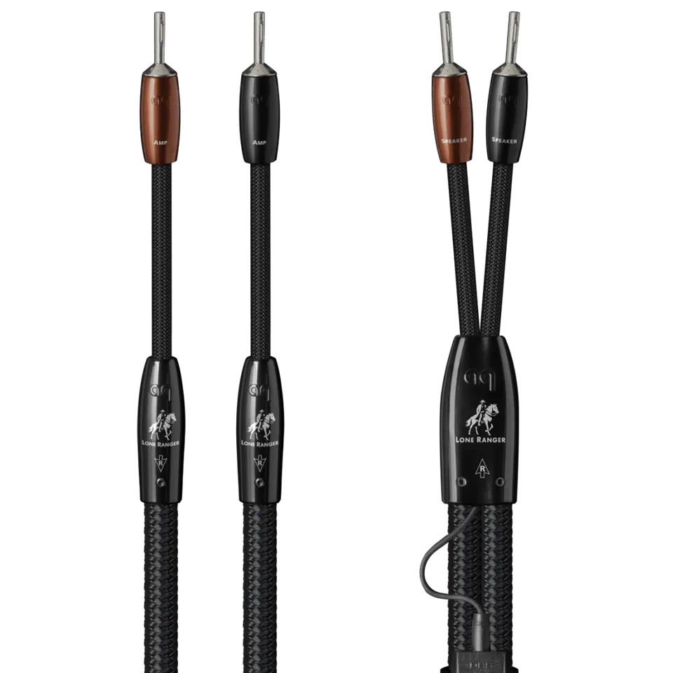 AudioQuest Lone Ranger høyttalerkabel single 2,44m banan