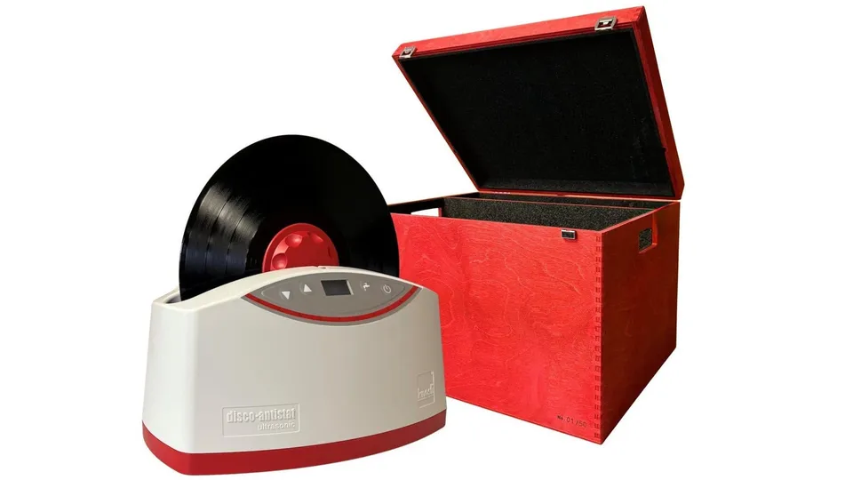 Knosti Disco-Antistat Ultrasonic 2.0 platevasker anniversary hvit