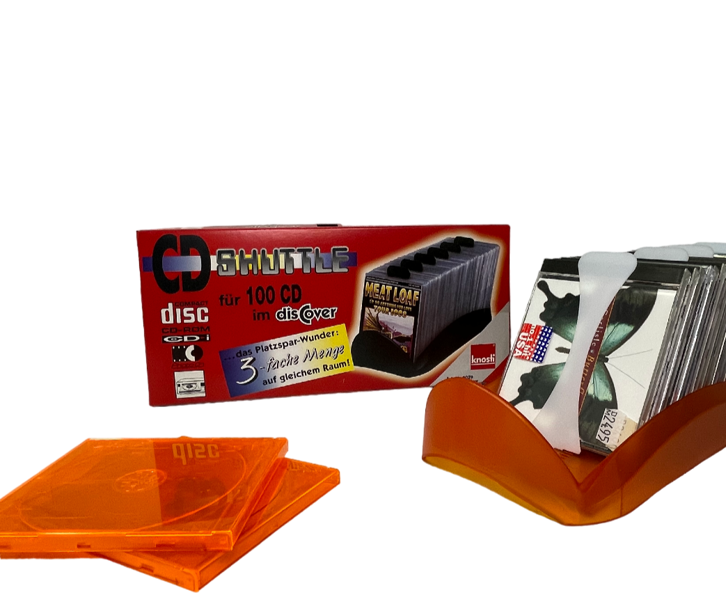 Knosti disCover CD-oppbevaring grå for 100 CD skilleplater