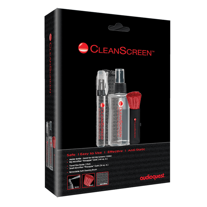 AudioQuest CleanScreen Kit skjermrens med mikrofiber antistat
