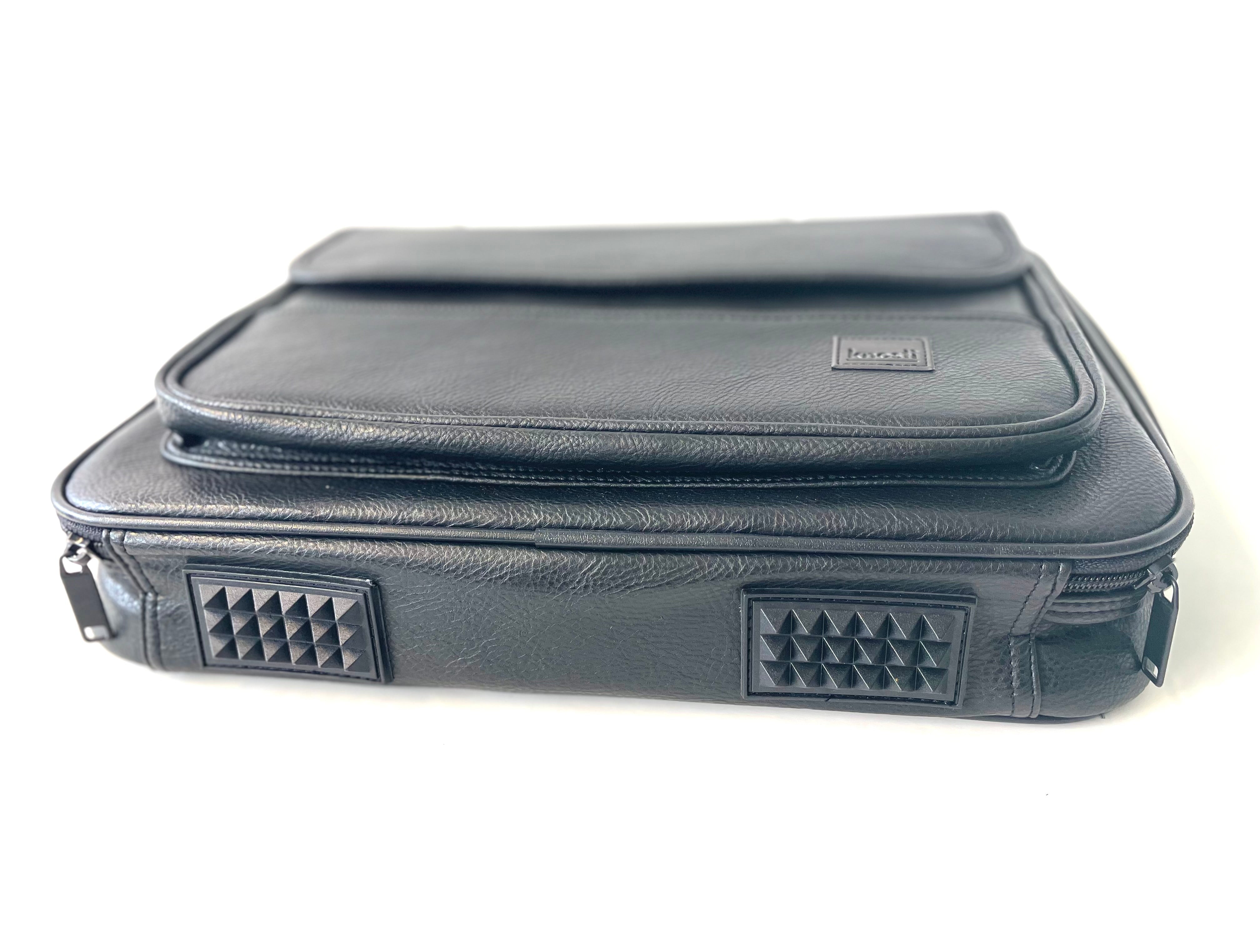 Knosti Moby Lab laptopveske 15" svart kunstskinn