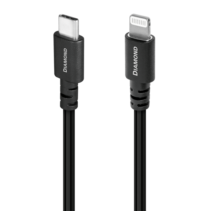 AudioQuest Diamond USB-C til Lightning kabel sølvleder