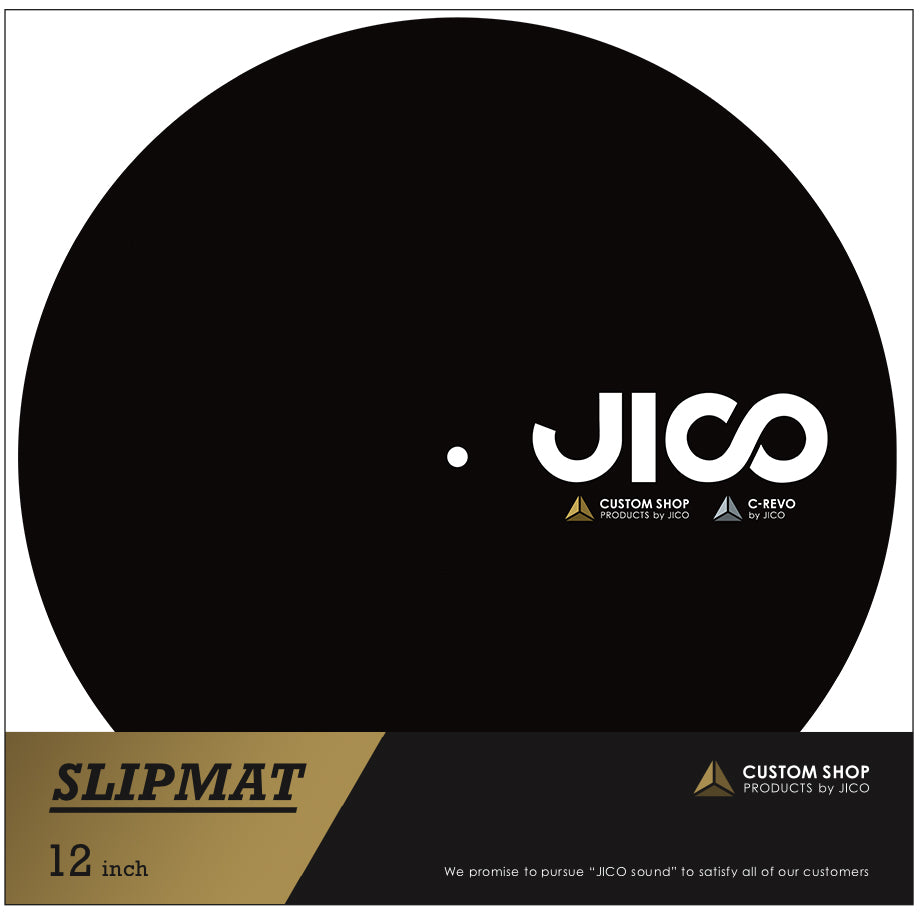 JICO Slipmat 12 tommer sort