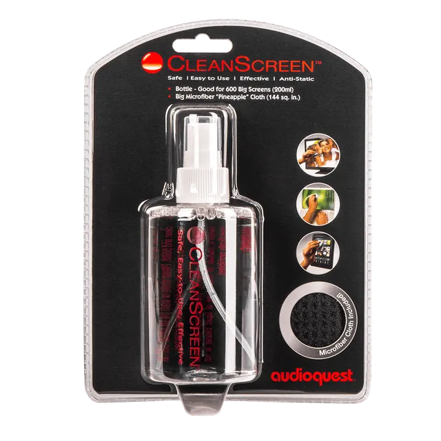 AudioQuest CleanScreen skjermrens kit 177 ml mikrofiber