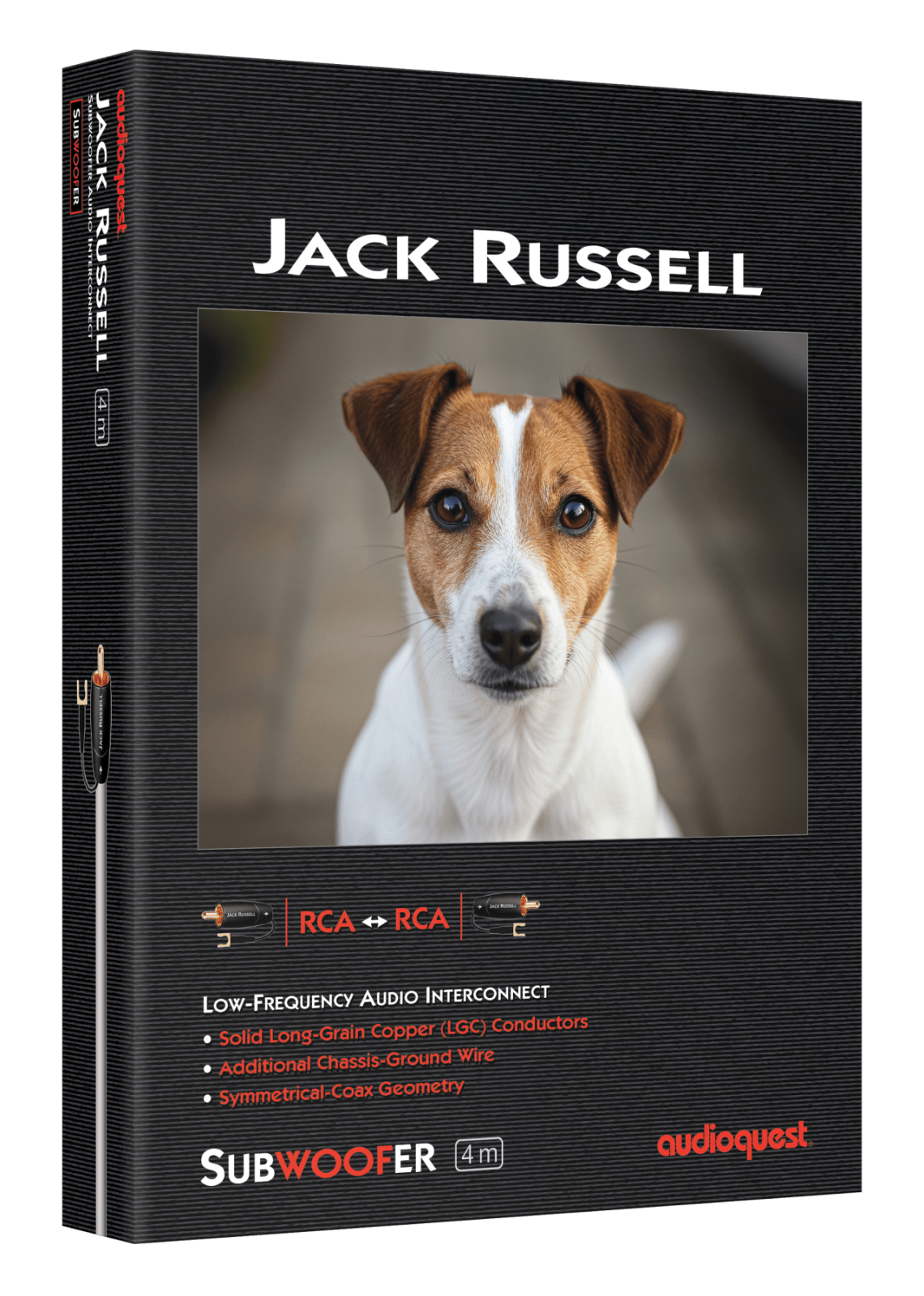 AudioQuest Jack Russell RCA subwooferkabel LGC-kobber
