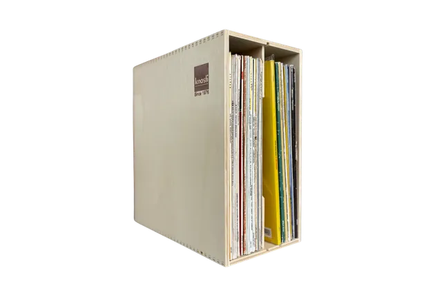 Knosti Woodline Archifix-Box platekasse 50 LP tre