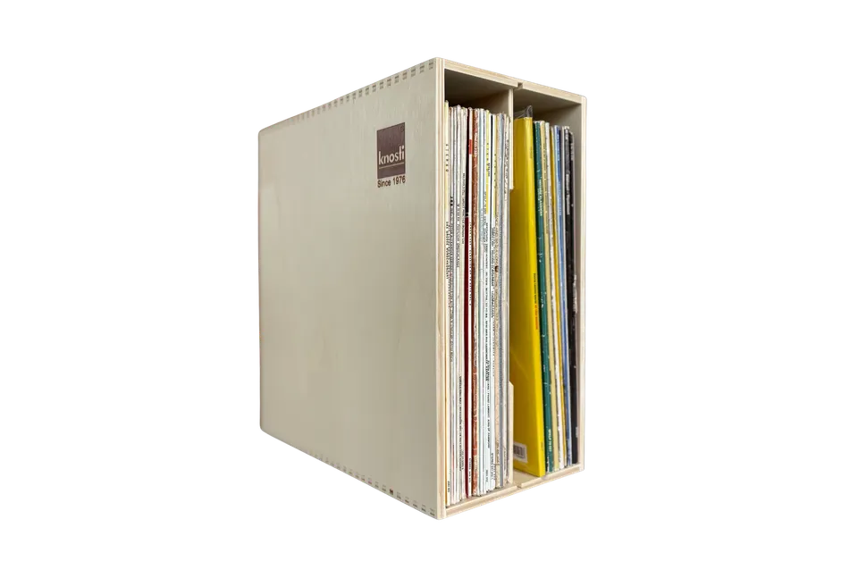 Knosti Woodline Archifix-Box platekasse 50 LP tre