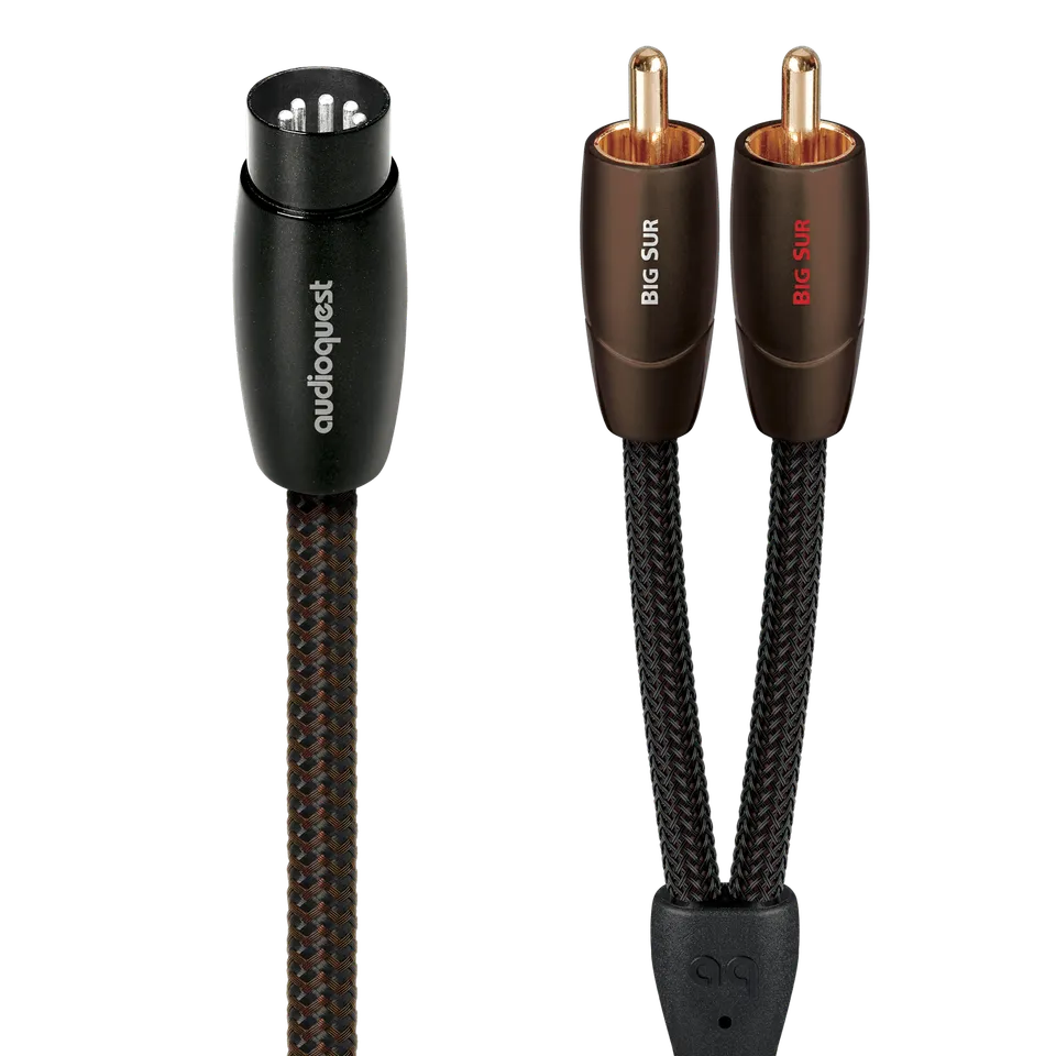AudioQuest Big Sur 5-pin DIN-RCA phonokabel PSC+ kobber