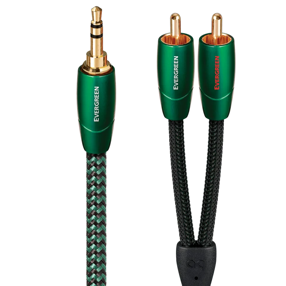 AudioQuest Evergreen 3,5 mm til RCA kabel 1 m kobber