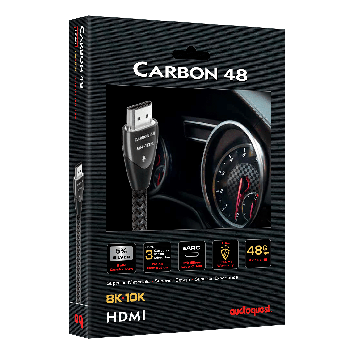 AudioQuest Carbon 48 HDMI-kabel 8K 1,5 m refurbished