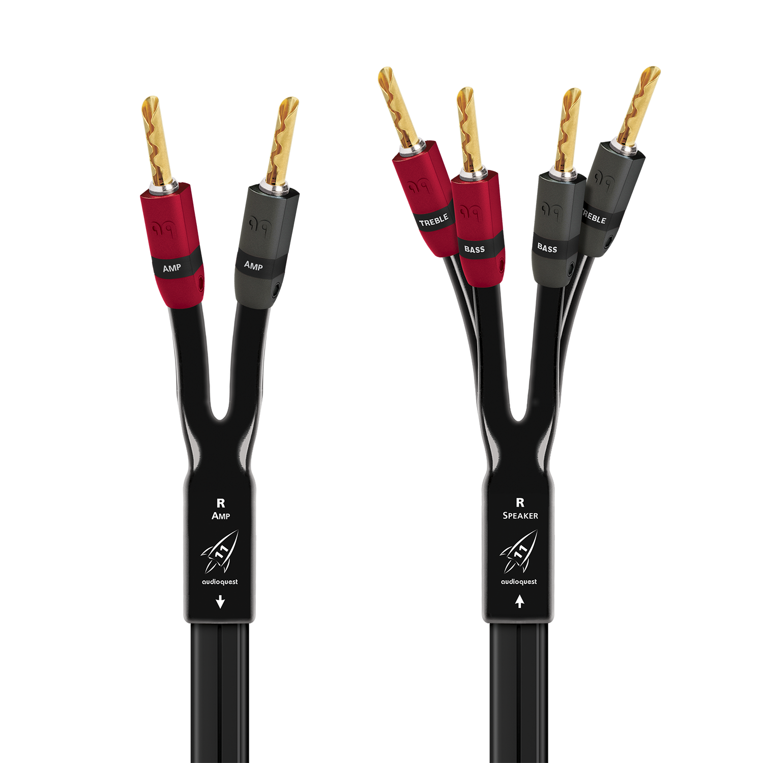 AudioQuest Rocket 11 Single-BiAmp høyttalerkabel