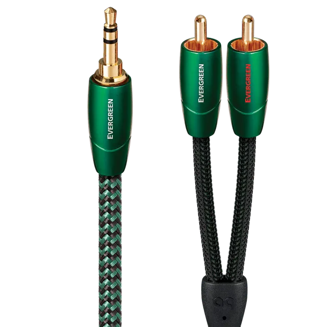 AudioQuest Evergreen 3,5 mm til RCA-kabel minijack