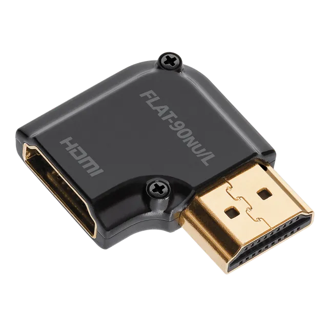 AudioQuest HDMI 90° adapter flat NU/L vinklet