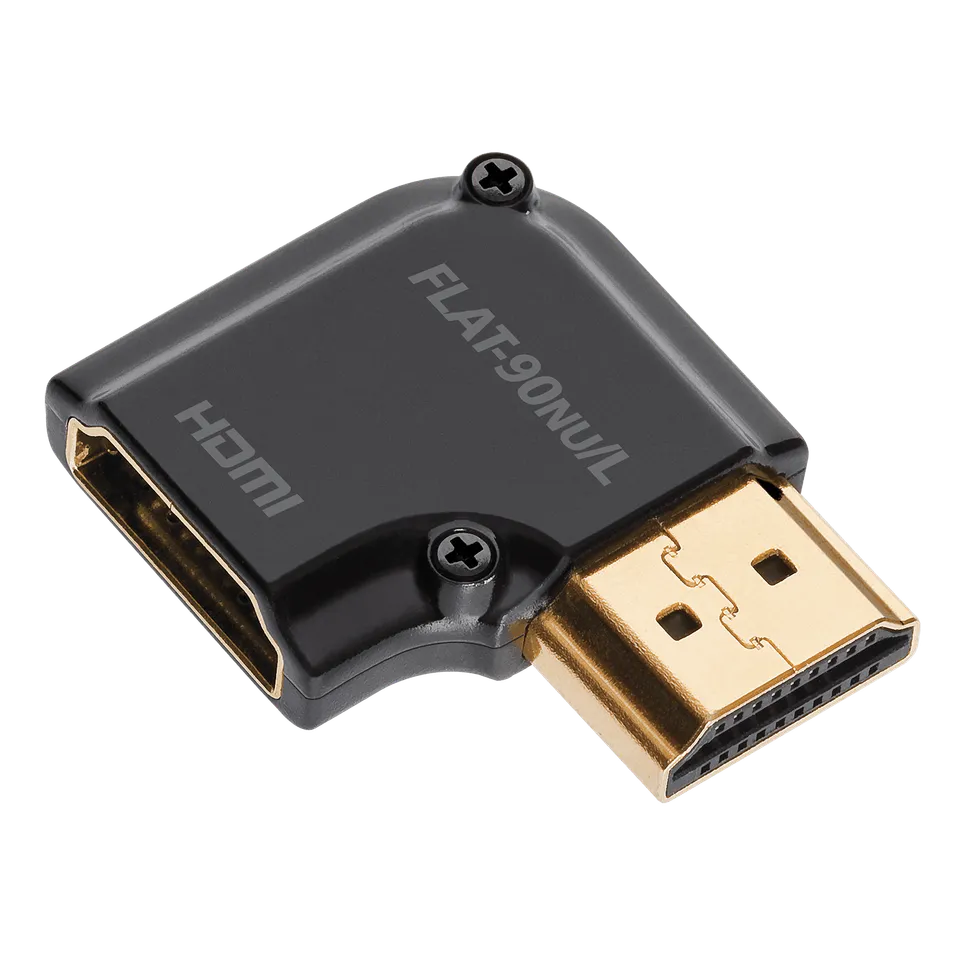 AudioQuest HDMI-adapter 90° NU/L flat vinkeladapter