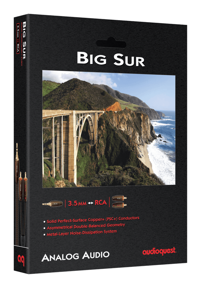 AudioQuest Big Sur 3,5 mm til RCA signalkabel PSC+ kobber