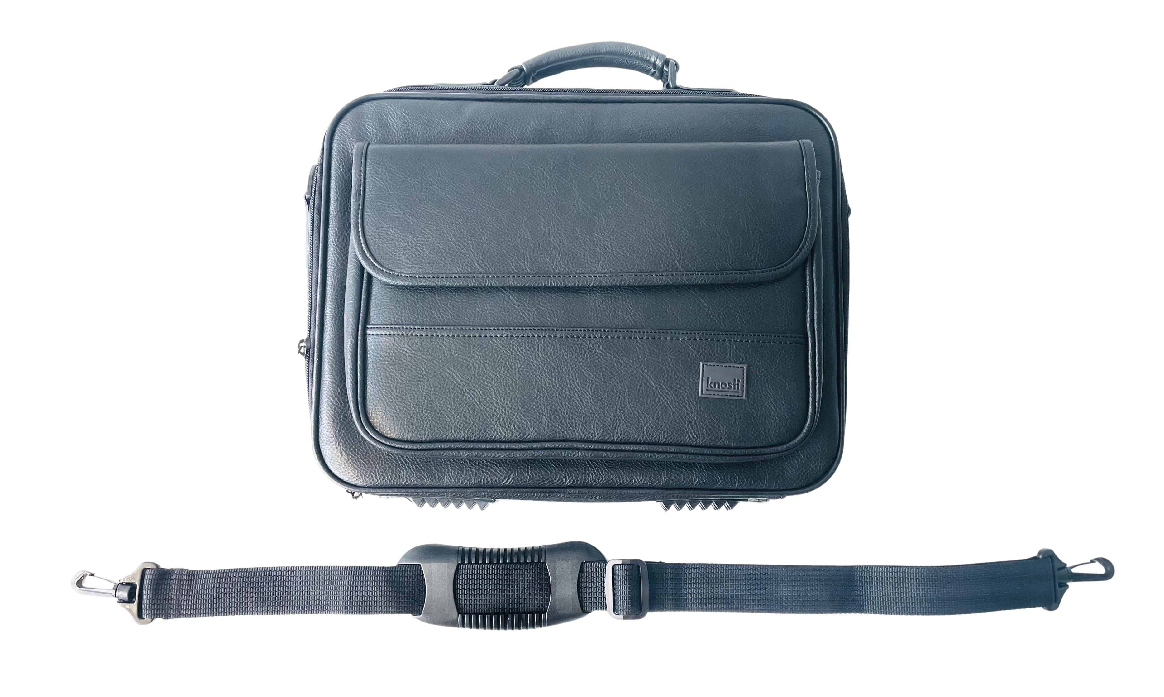 Knosti Moby Lab laptopveske 15" svart kunstskinn