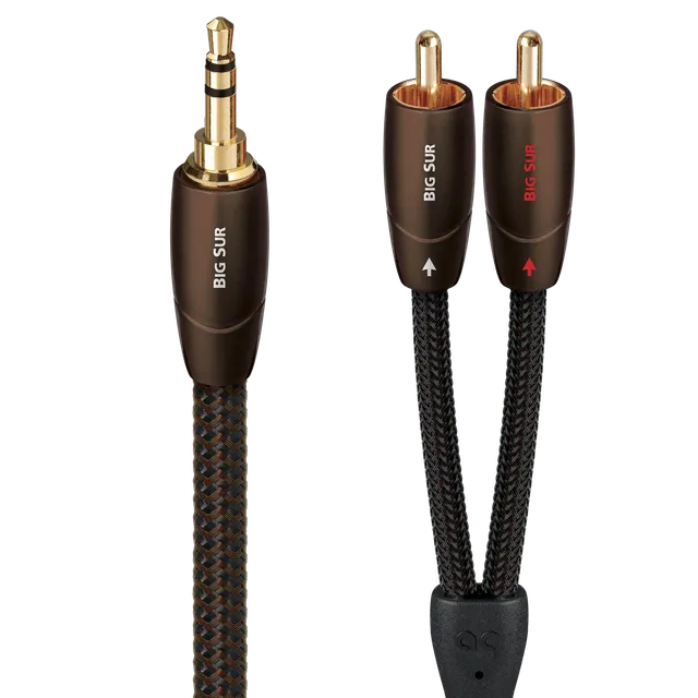 AudioQuest Big Sur 3,5 mm til RCA-kabel PSC+