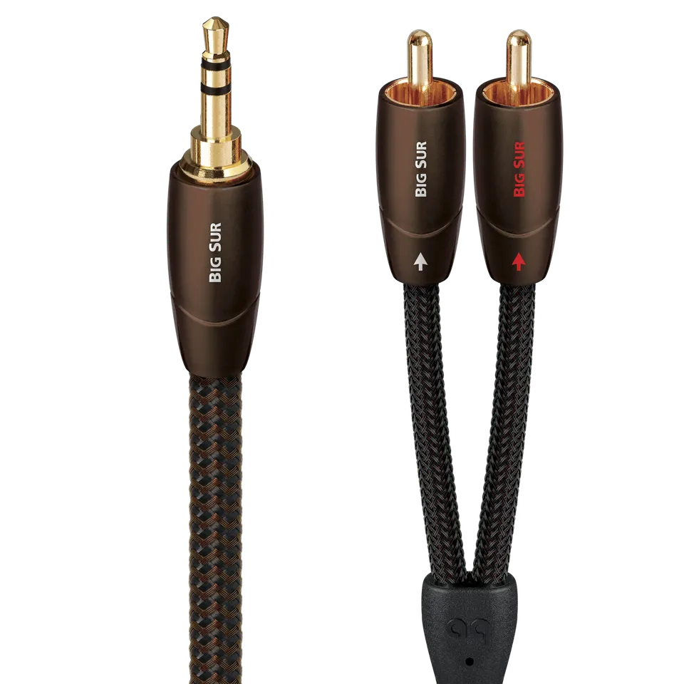 AudioQuest Big Sur 3,5 mm til RCA signalkabel PSC+ kobber