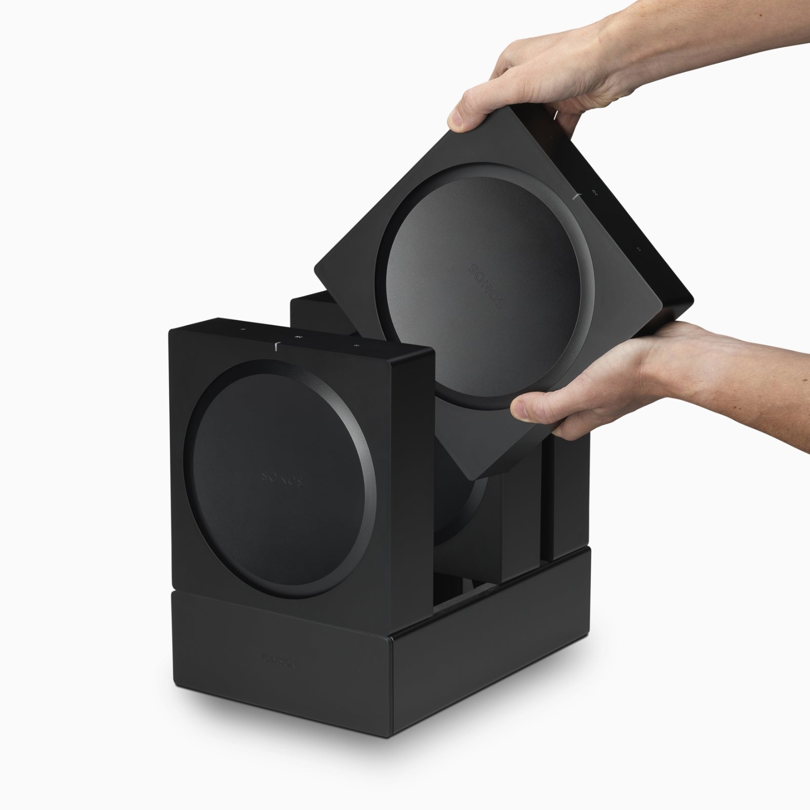 Flexson Sonos Amp dock svart 4-plass
