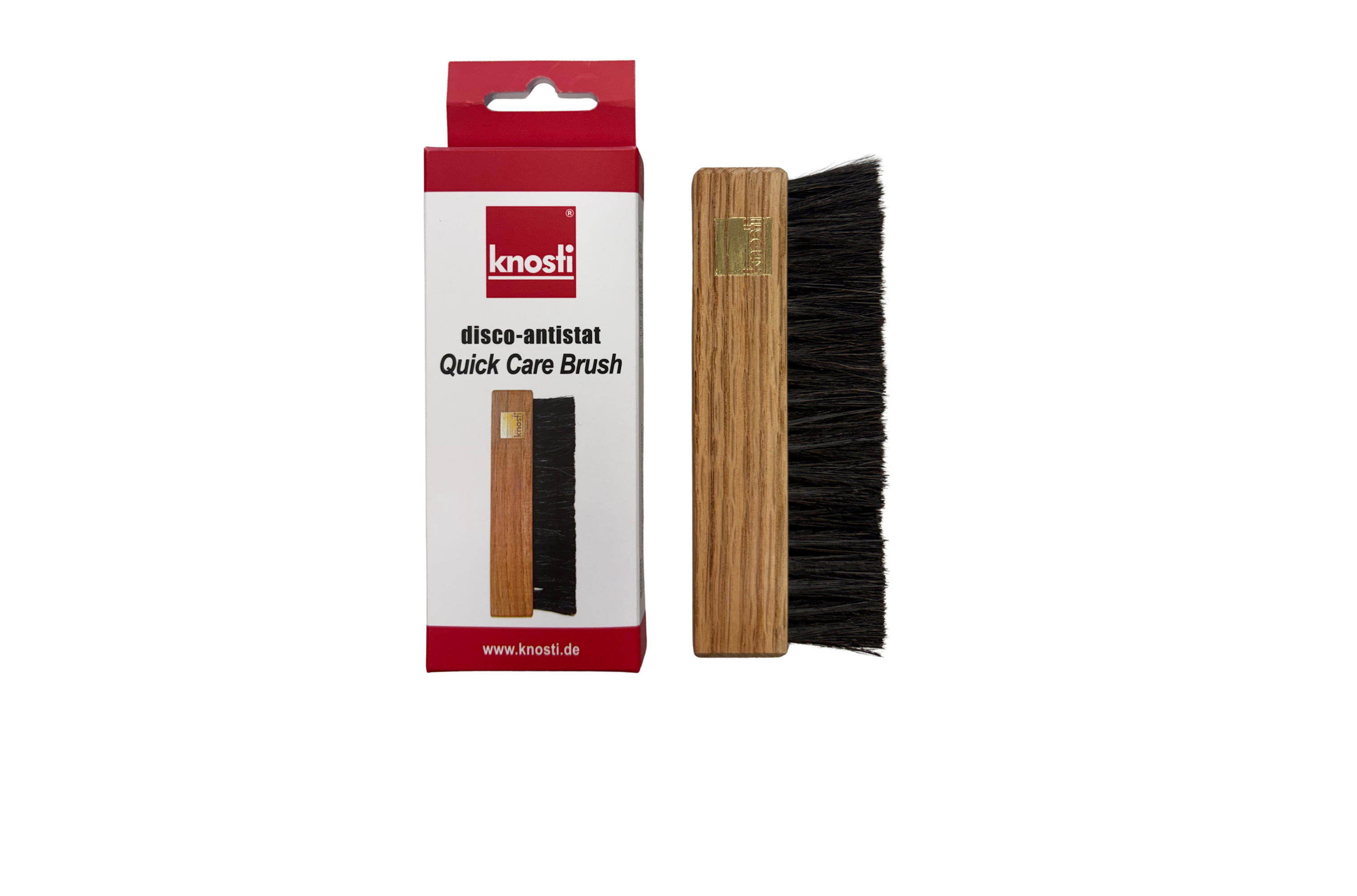Knosti Quick Care Brush børste geitehår oliven