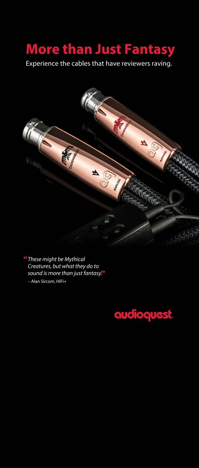 AudioQuest More than Just Fantasy plakat ThunderBird XLR