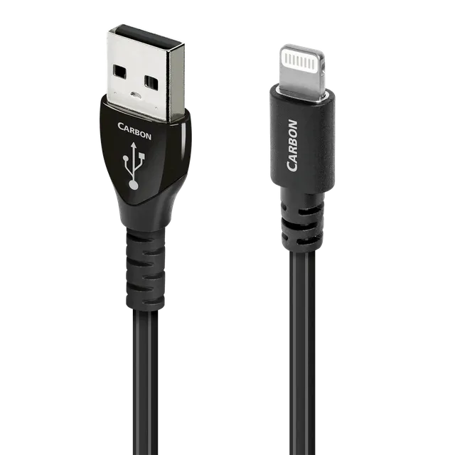 AudioQuest Carbon USB-A Lightning kabel sølv
