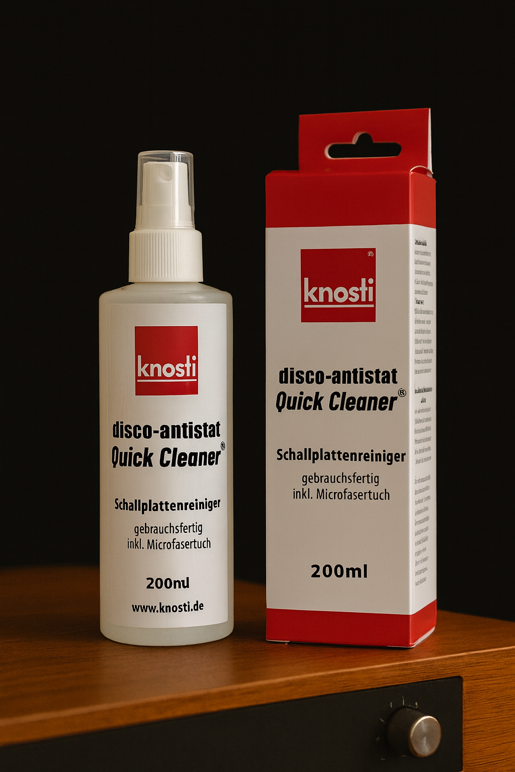 Knosti Disco-Antistat Quick Cleaner platerens spray 200 ml antistatisk