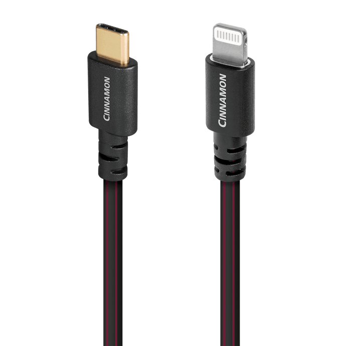 AudioQuest Cinnamon USB-C til Lightning-kabel sølv