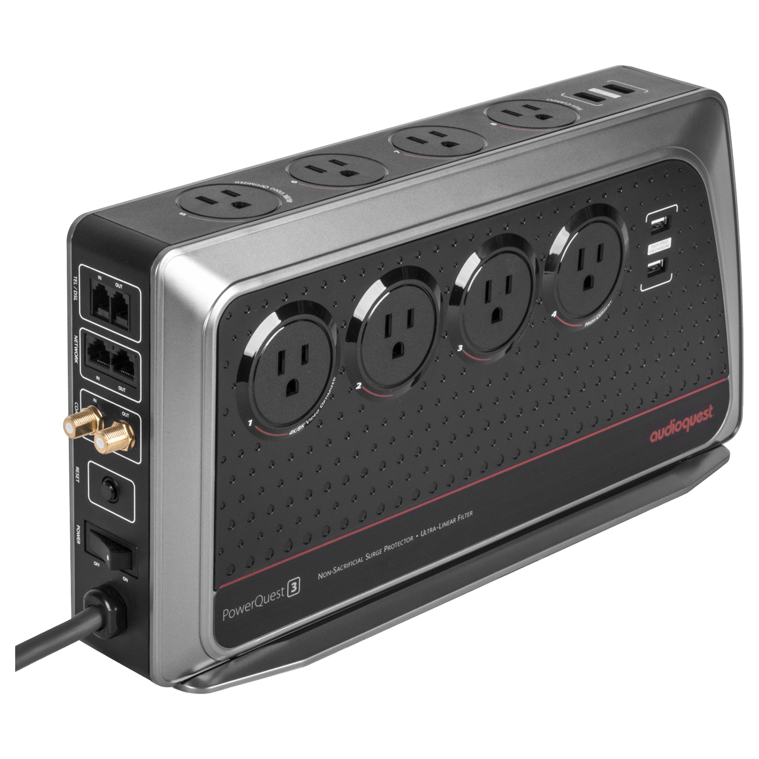AudioQuest PowerQuest 3 strømfilter fabrikkrenovert 6 uttak