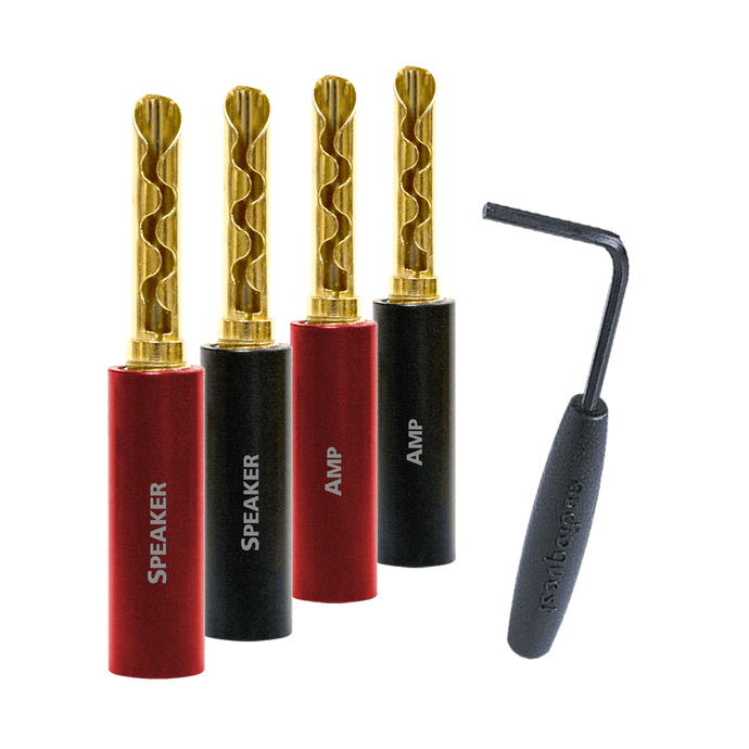 AudioQuest SureGrip 100 bananplugger gull