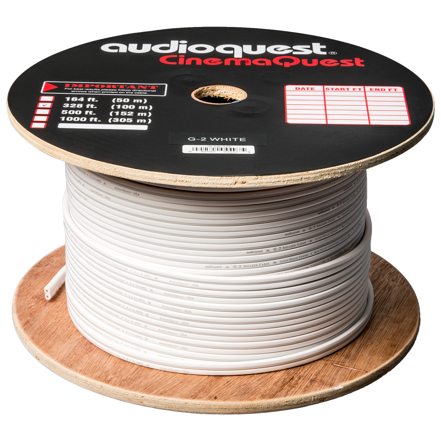 AudioQuest G2 høyttalerkabel 16 AWG