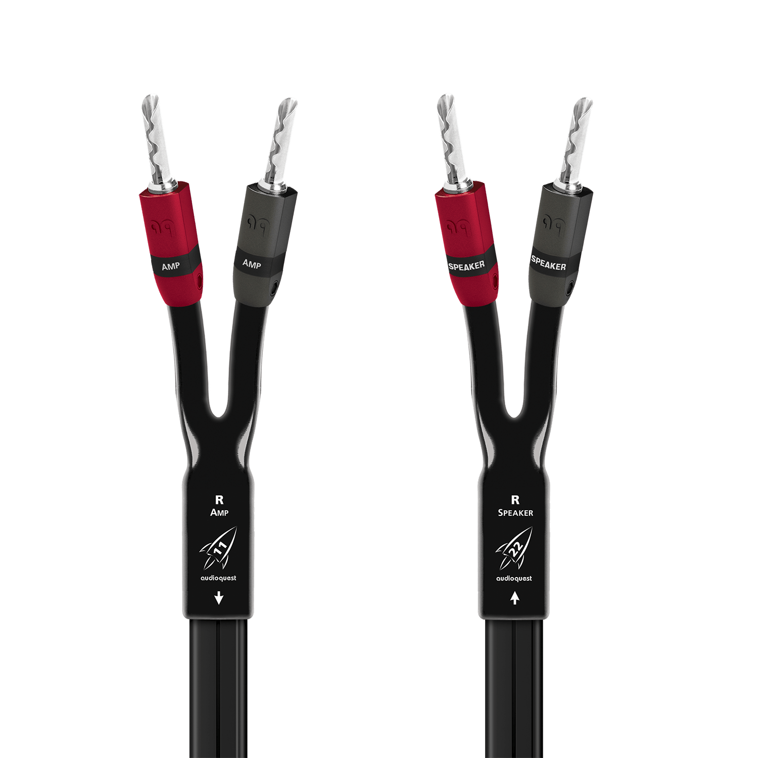 AudioQuest Rocket 11 Full-Range høyttalerkabel single 2,4 m