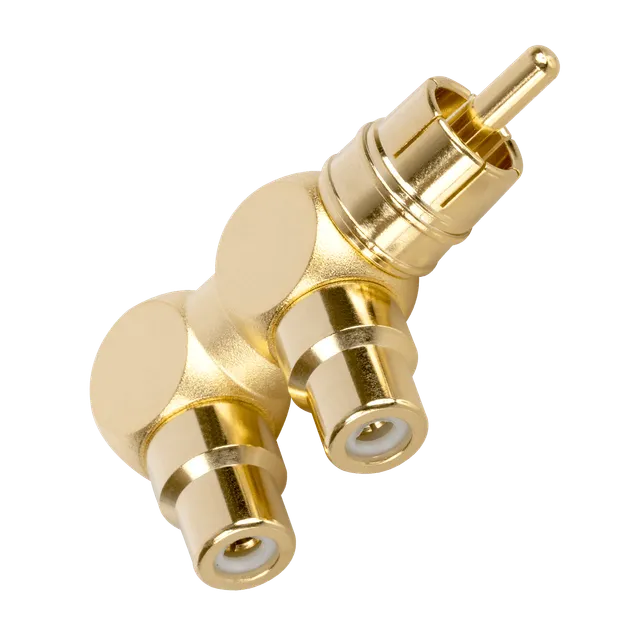 AudioQuest adapter 3,5 mm til 2x RCA hunn hard