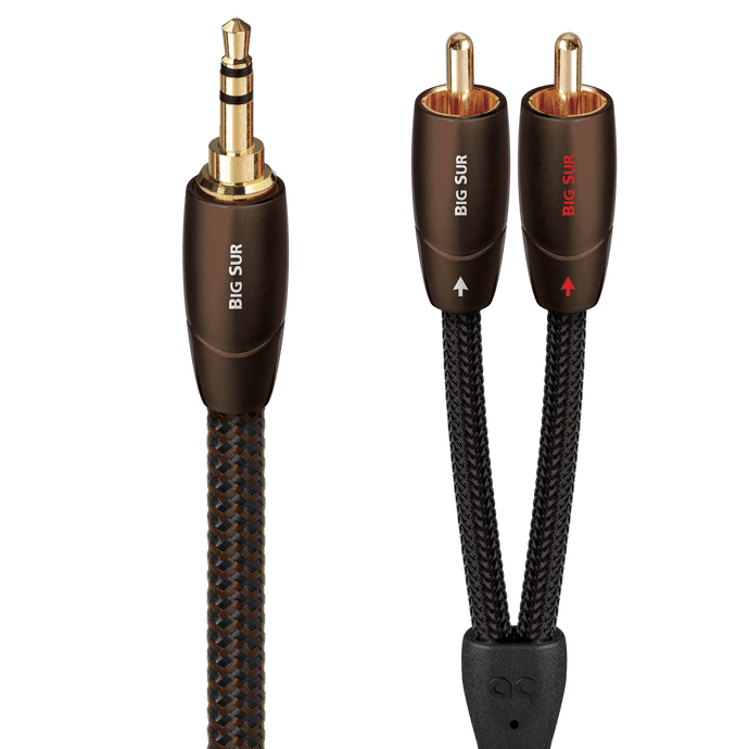 AudioQuest Big Sur 3,5 mm til RCA signalkabel PSC+ kobber