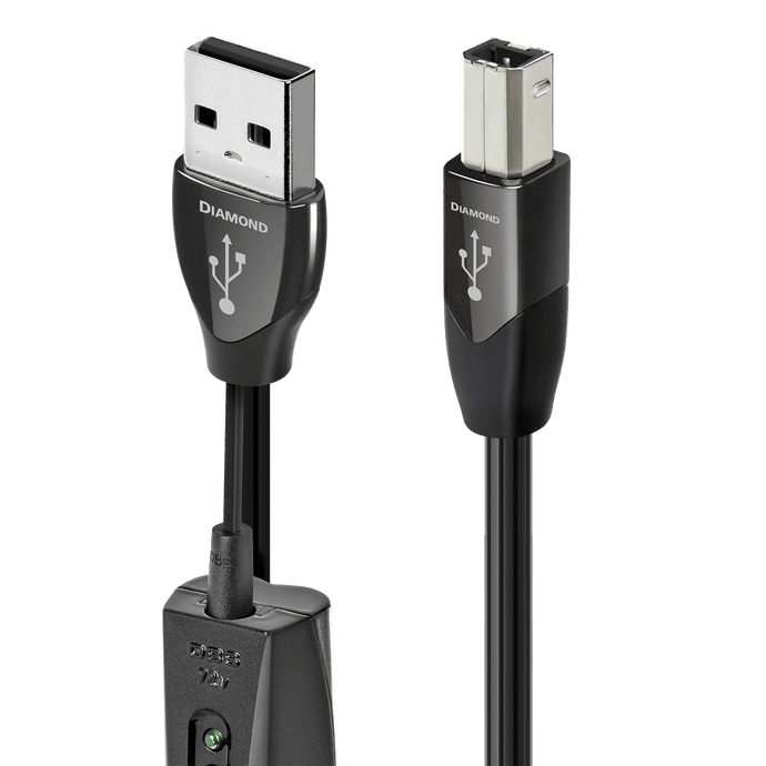 AudioQuest Diamond USB-A til USB-B kabel sølv