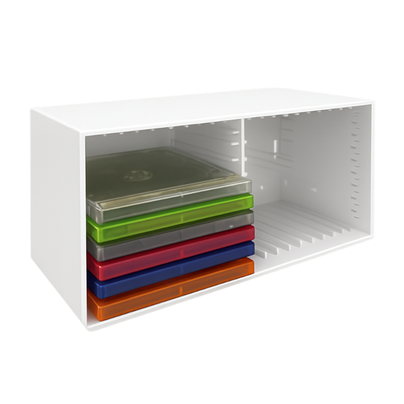 Knosti Tango CD-boks 18 CD klar stablebar