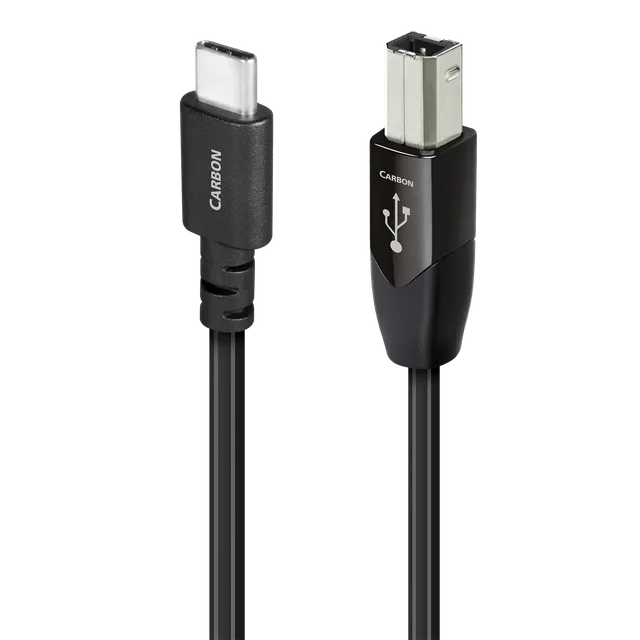AudioQuest Carbon USB-C til USB-B digitalkabel sølv