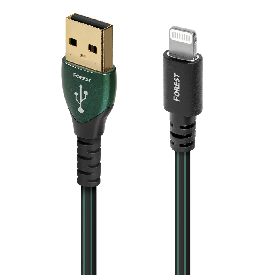 AudioQuest Forest USB-A til Lightning kabel forsølvet