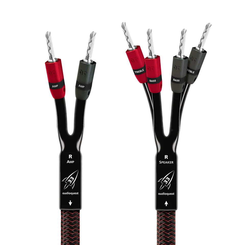 AudioQuest Rocket 33 høyttalerkabel par 3 m Single-BiWire
