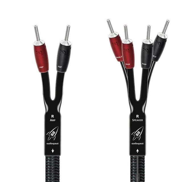 AudioQuest Rocket 88 høyttalerkabel par 3 m Single-BiWire