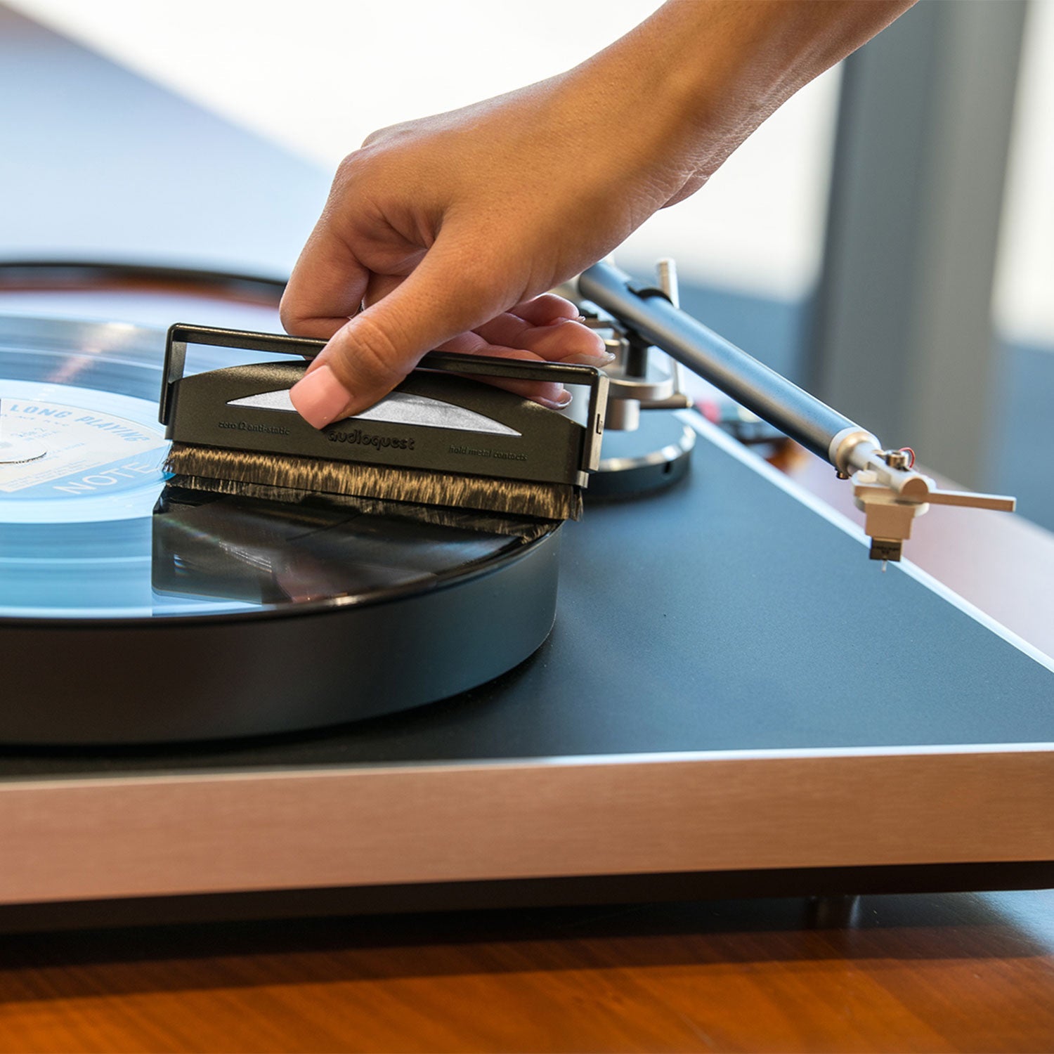 AudioQuest Silver platebørste antistatisk karbon