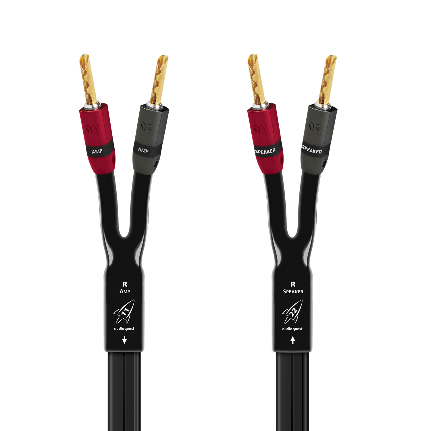 AudioQuest Rocket 11 Full-Range høyttalerkabel par LGC