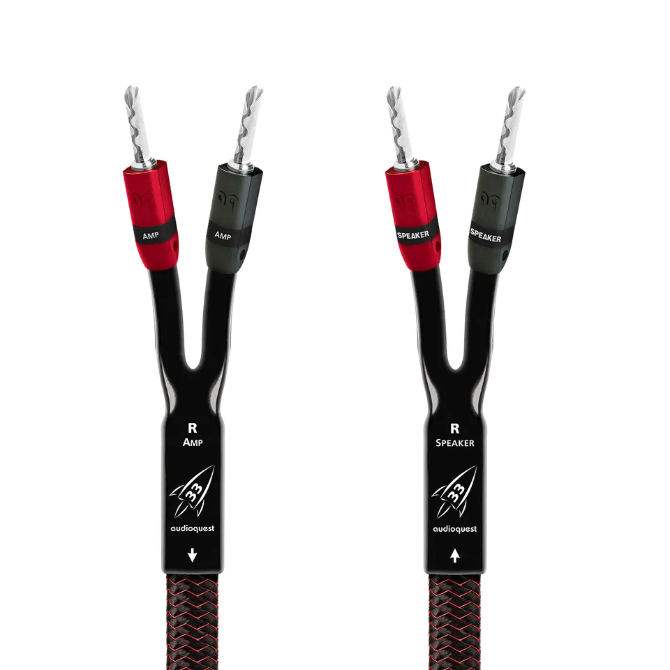 AudioQuest Rocket 33 Full-Range høyttalerkabel flettet